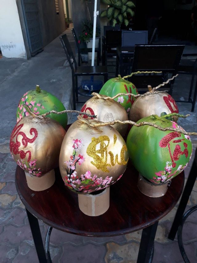 Dừa Trưng Tết.