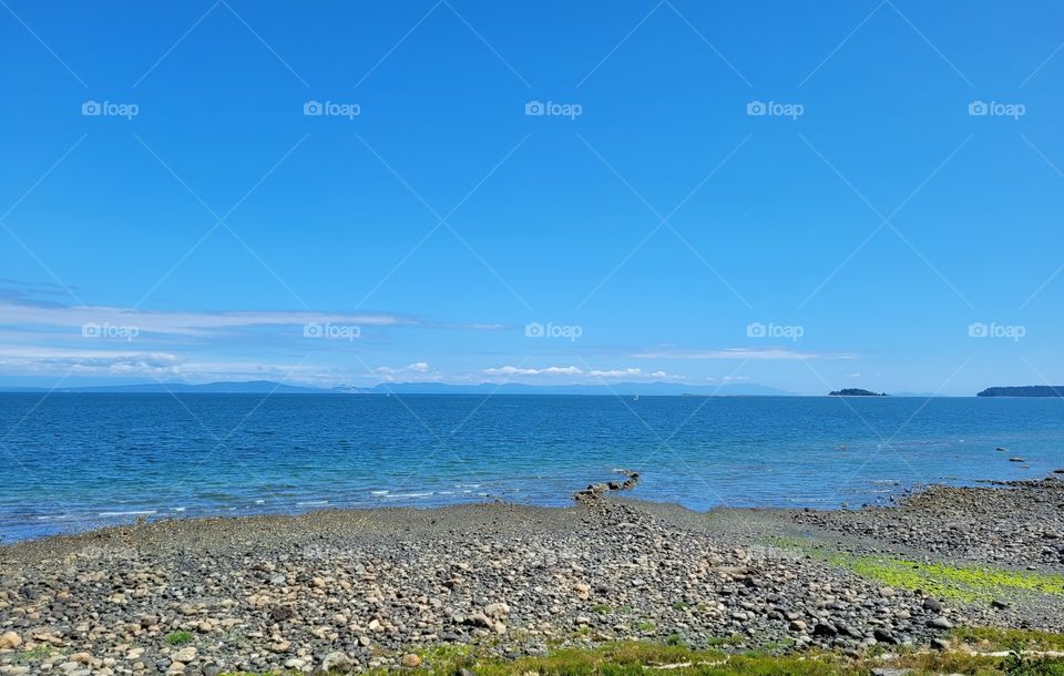 West Coast Sail Boat in Calm Canadian Waters