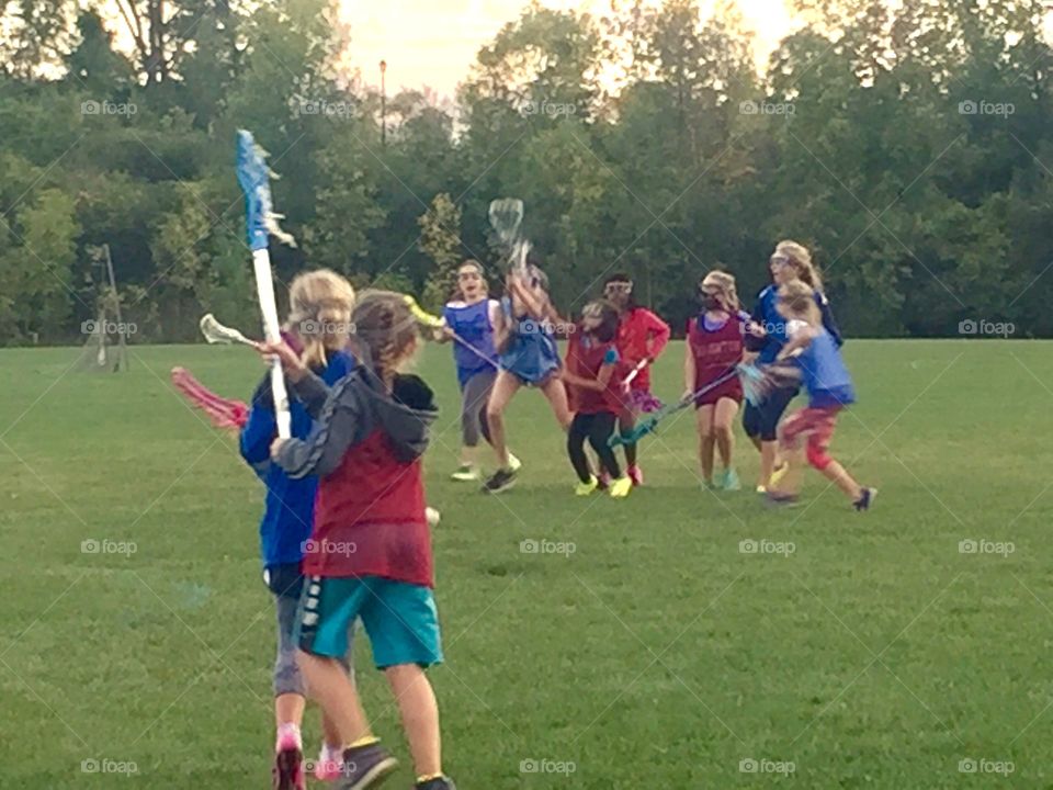 Lacrosse practice 
Fall season 