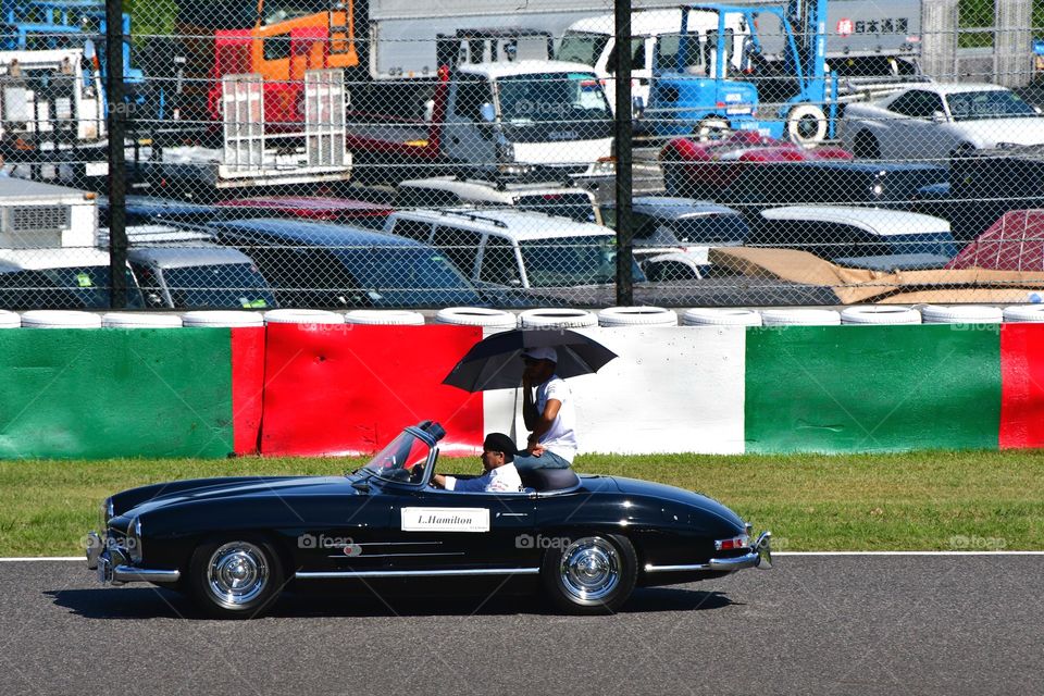 Lewis Hamilton driver's parade