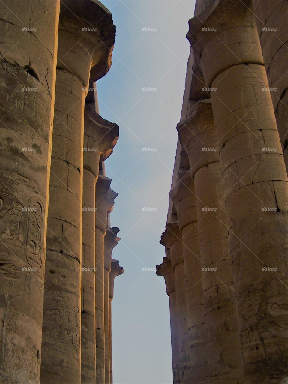 Pillars at Karnak Temple