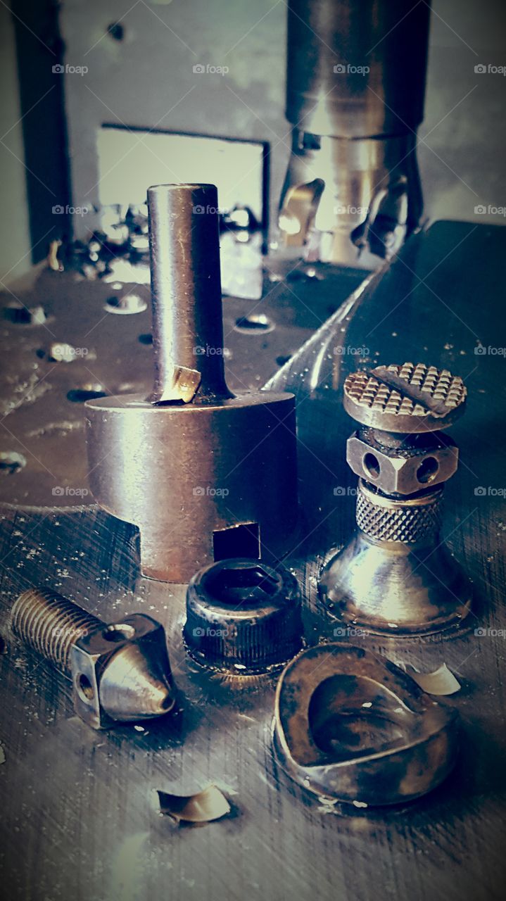 Machine shop tools of a dying trade.