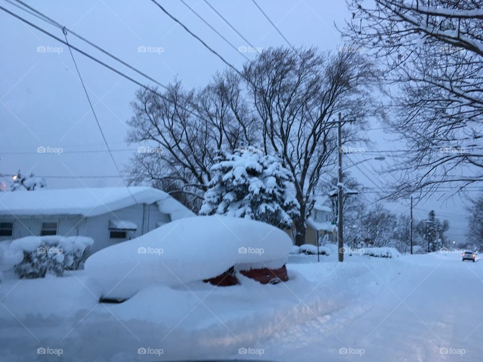 Snowmagedan! Go home for Christmas, come back snowed out of your own house! 