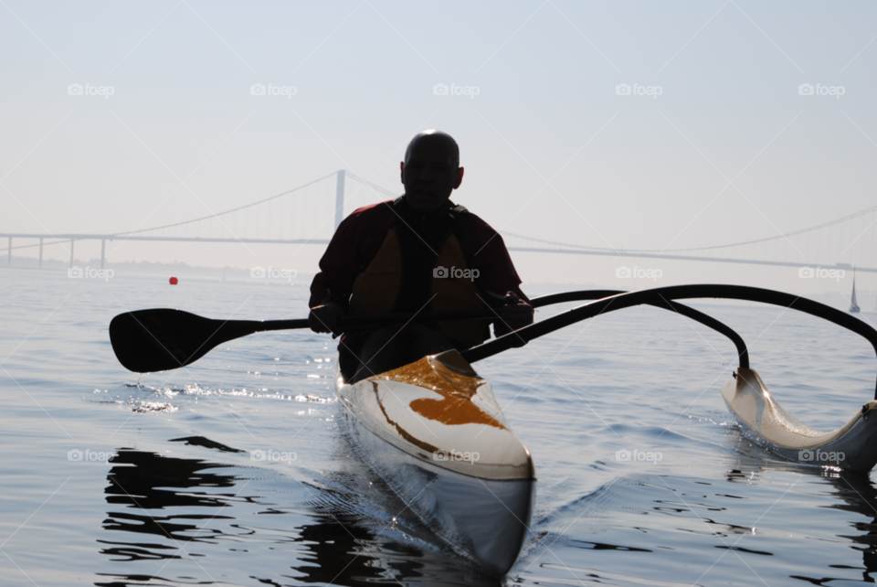 bridge sea paddle paddling by salsa