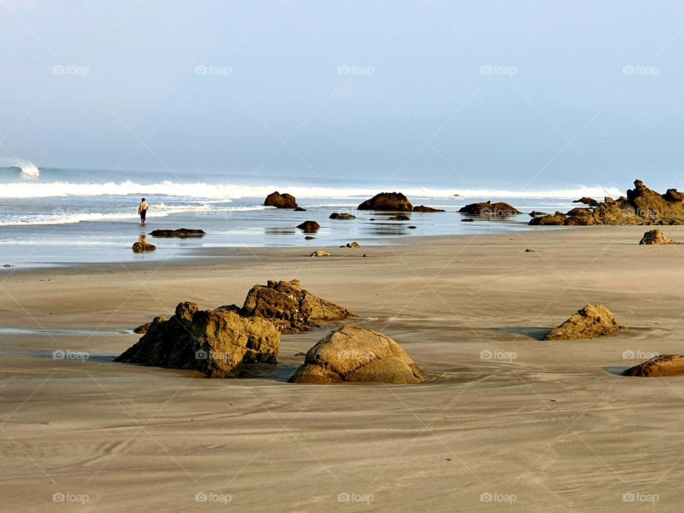 Seaside of virgin island and its  beautiful beach