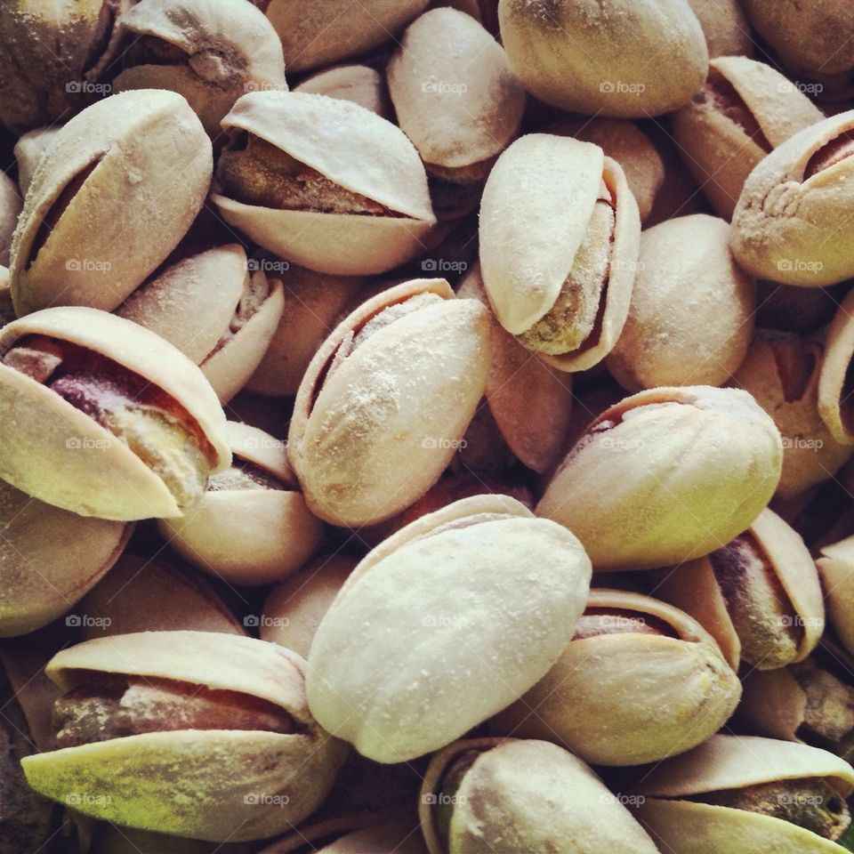 Close-up of pistachios