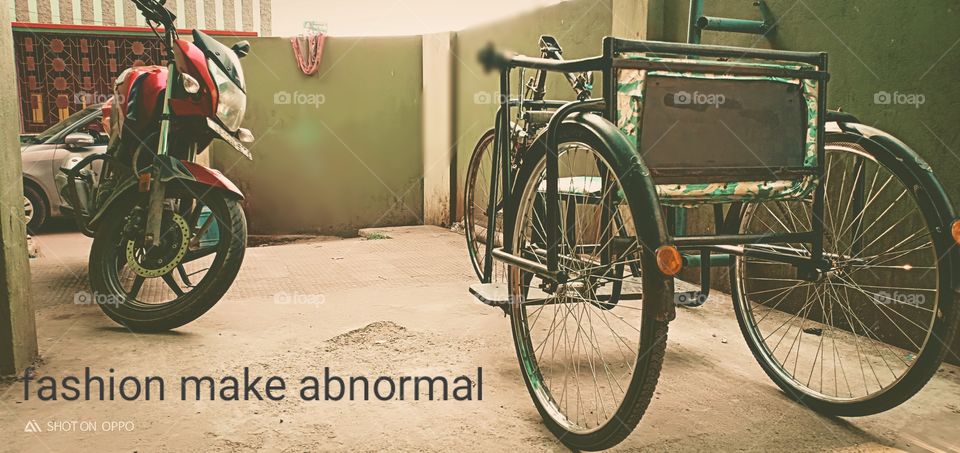fashion make abnormal 
the time of bikers now but over fast make them abnormal.