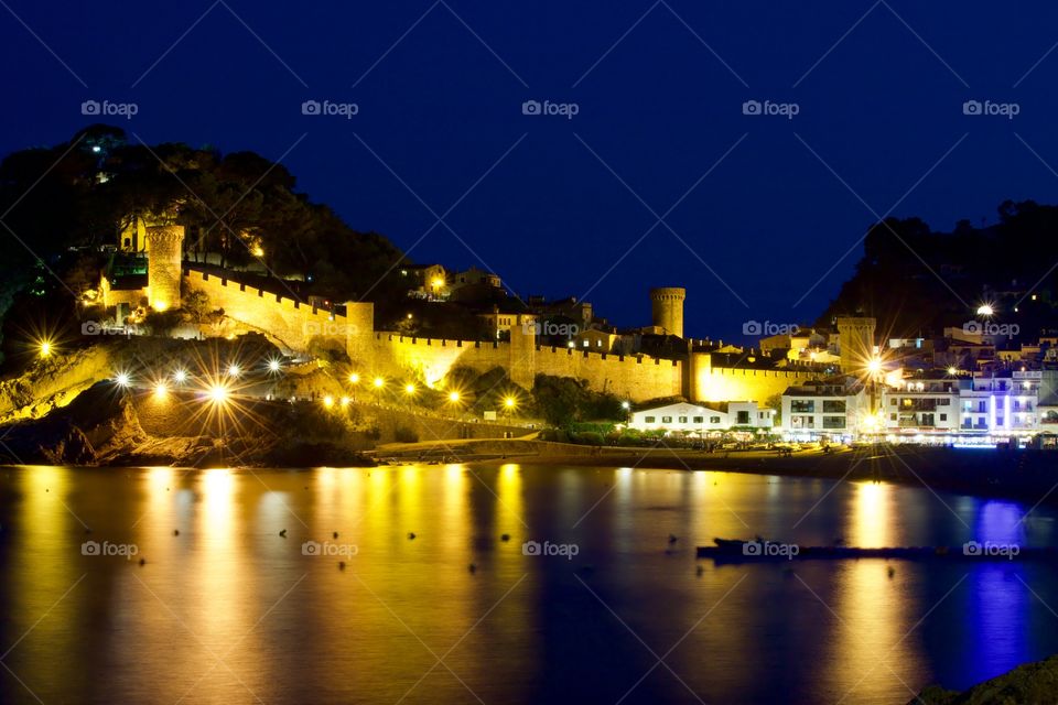 Muralla De Tossa De Mar Night Shot