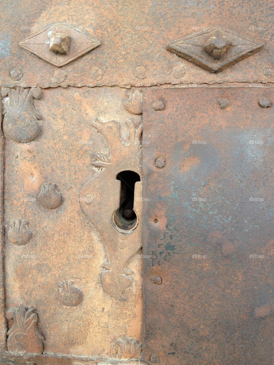 Old door keyhole