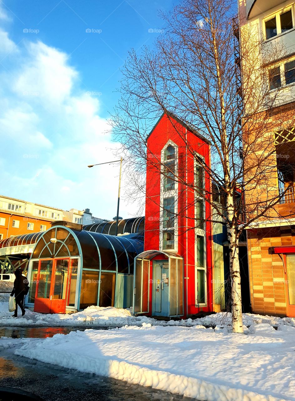 walkway across the road