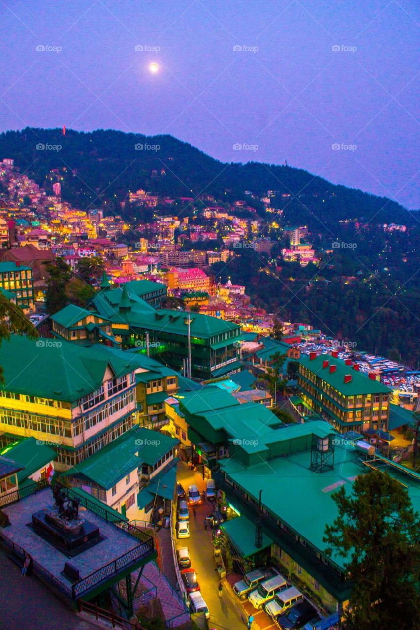 full moon at simla