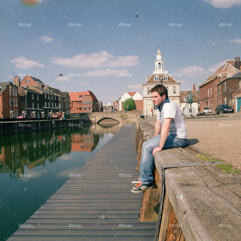 sky blue alone summer by tobias_burkill