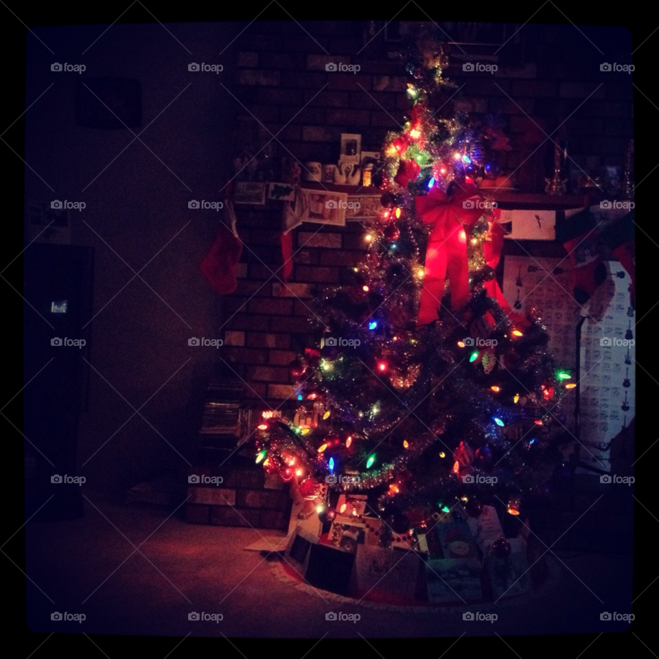 tree christmas night lights by tiendongle