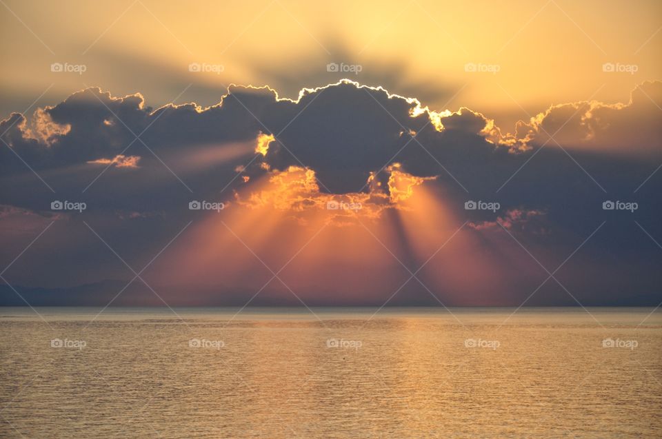 sunrise over the black sea in Ukraine