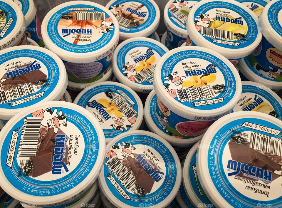 Fantasy ice cream in Summer time