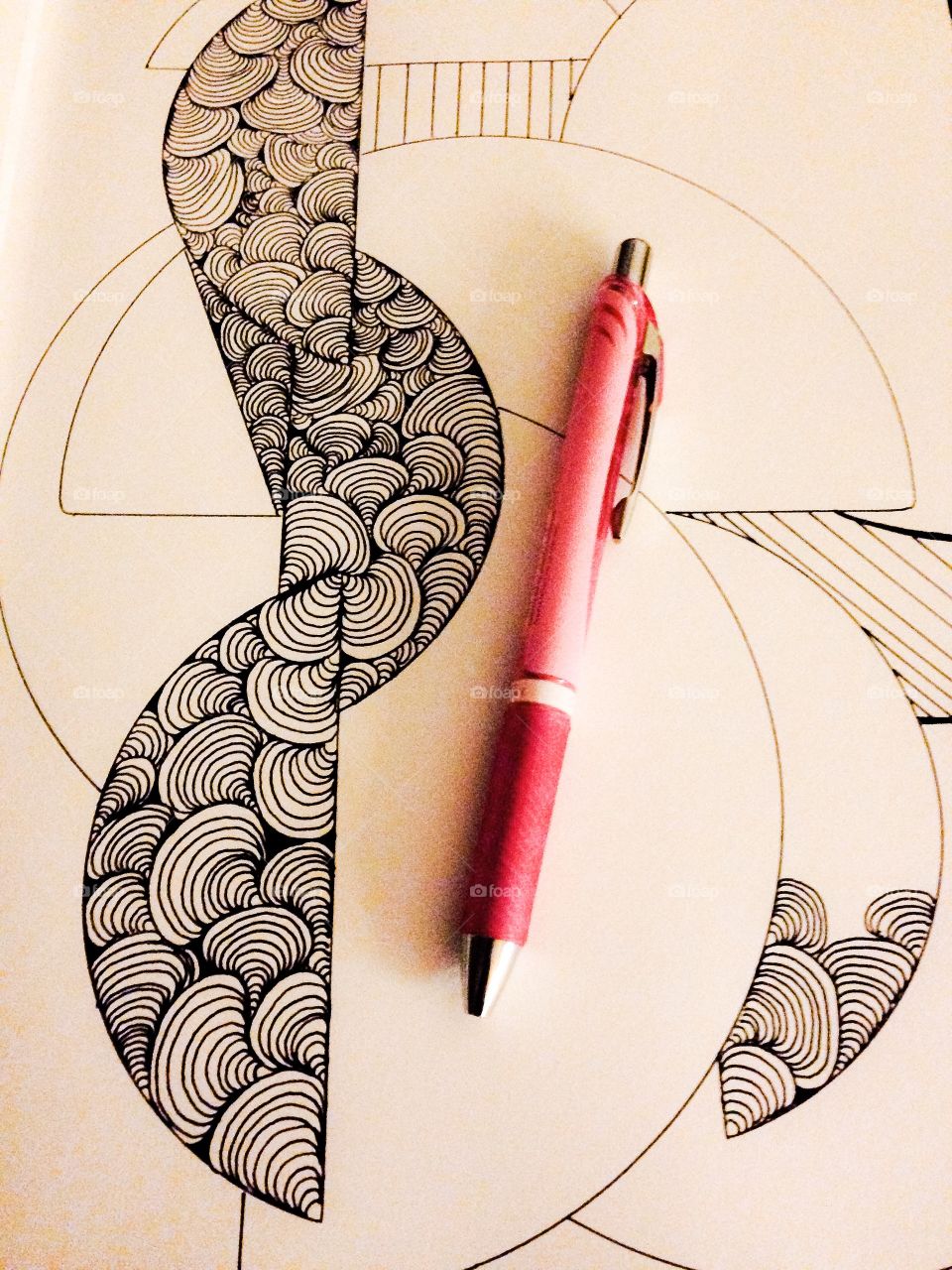 Zentangle doodling 