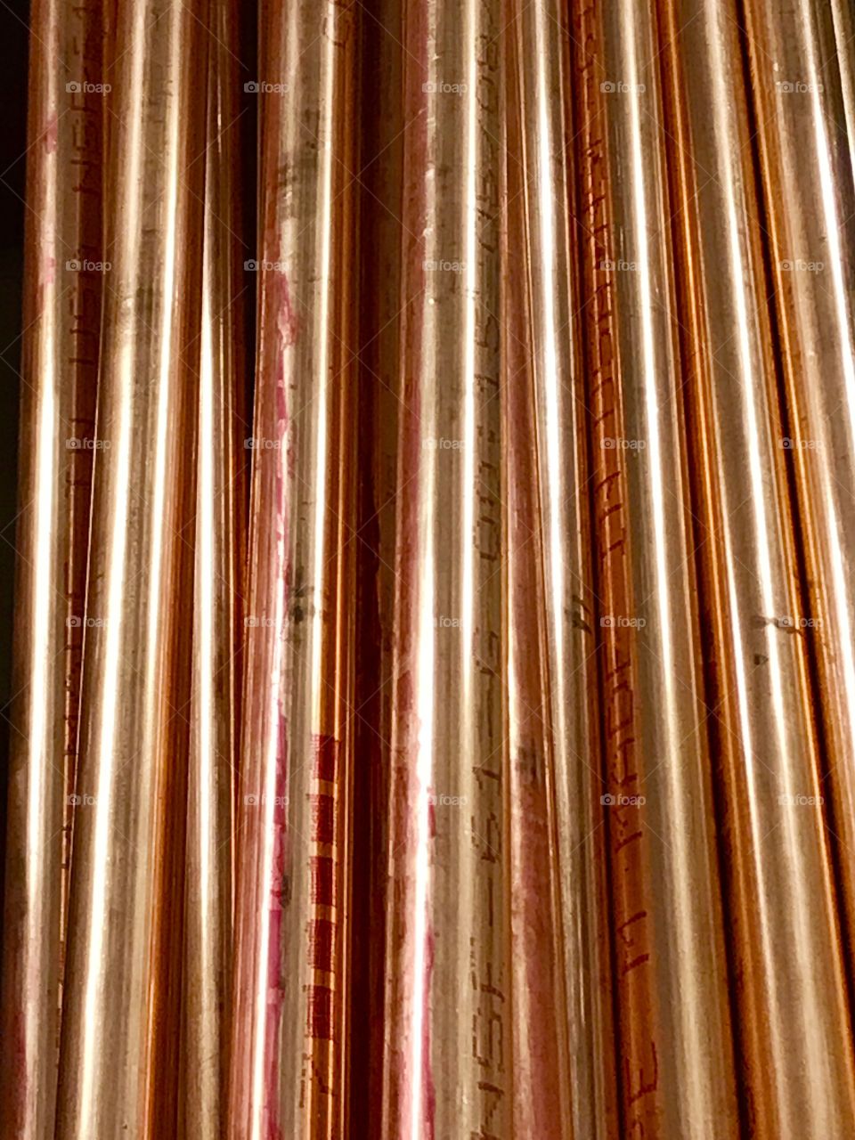 Copper pipes 