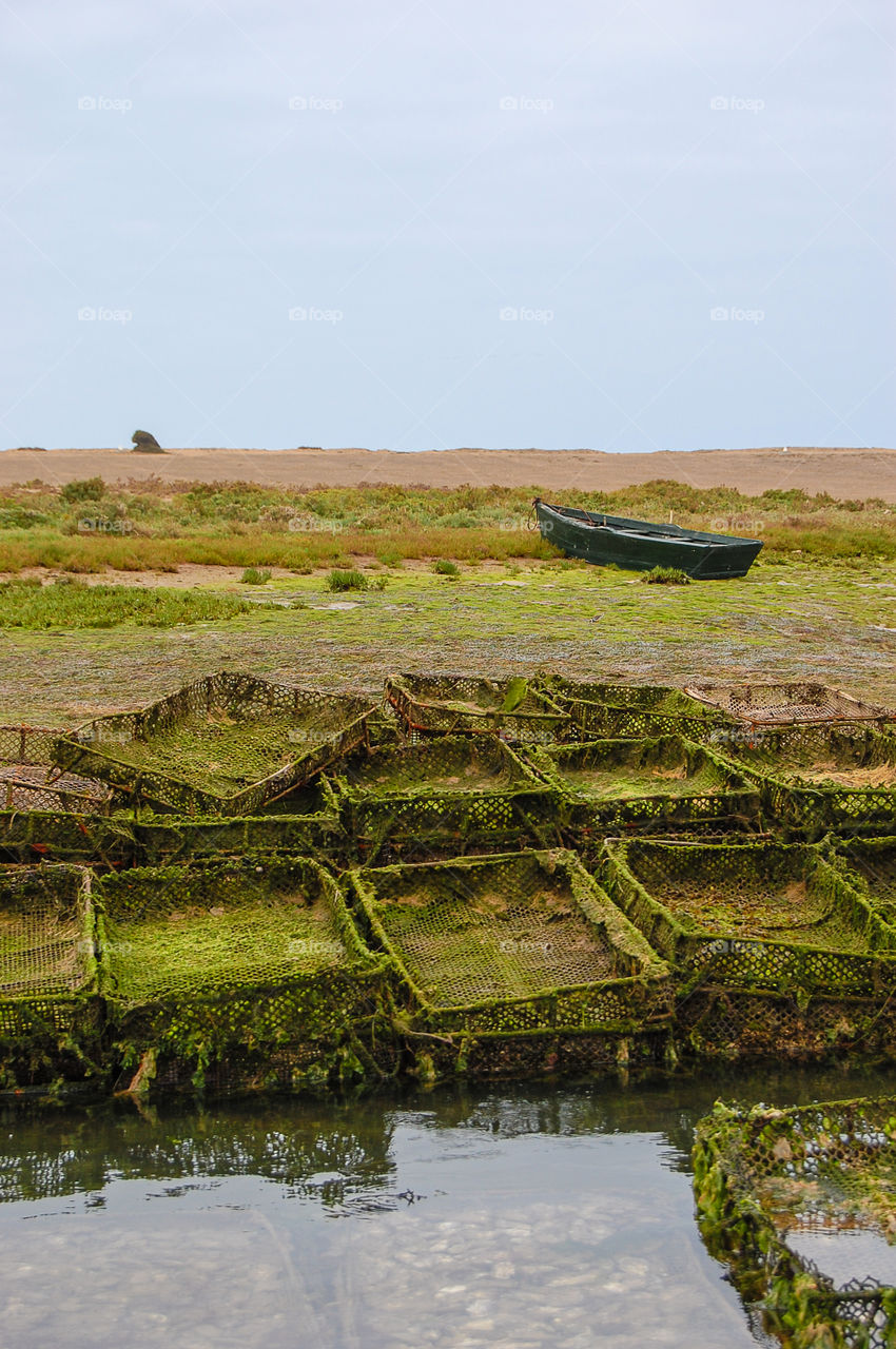 Oyster farm in Oualidia