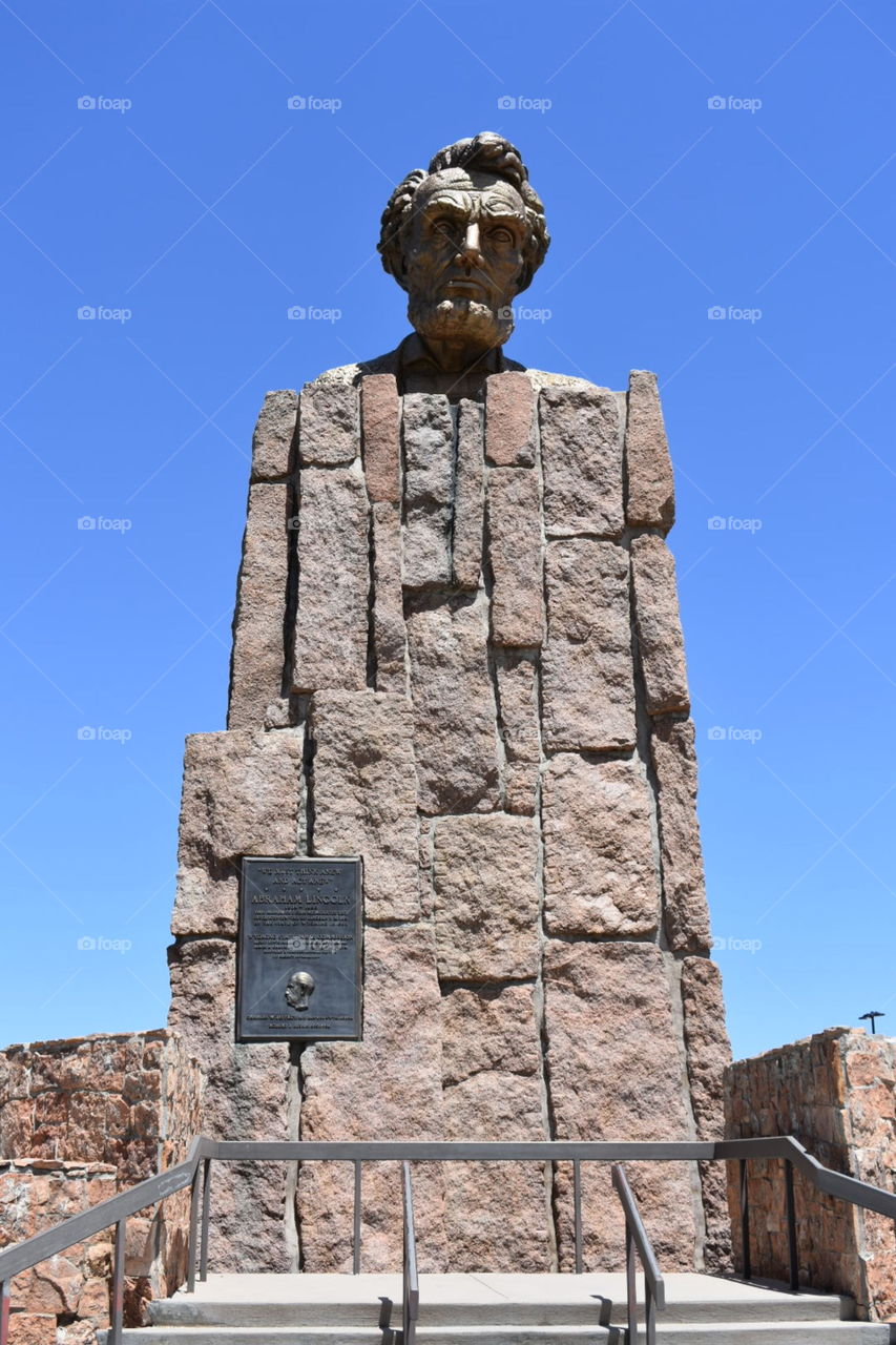 Lincoln statue in Nebraska.
