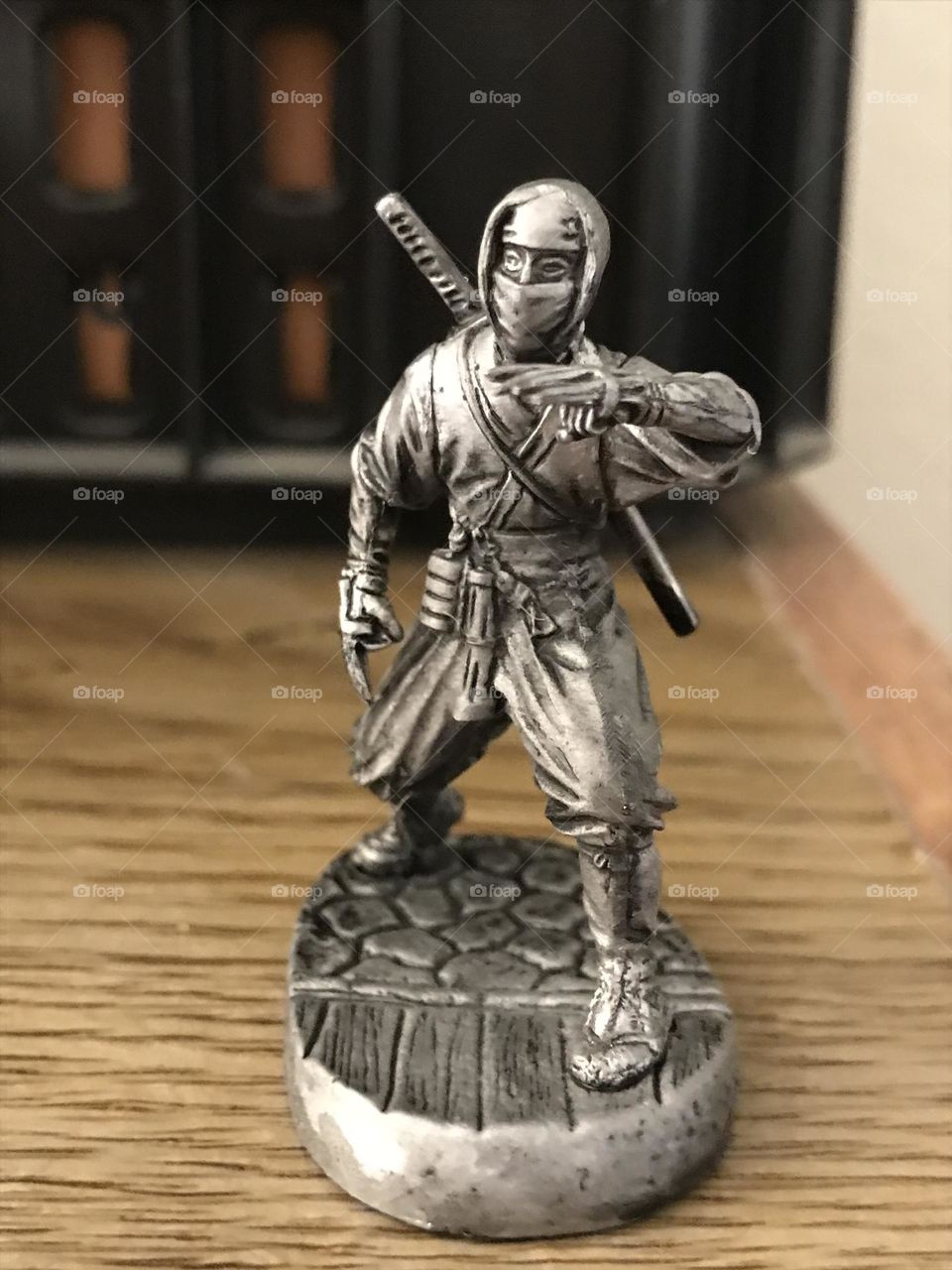 A miniature of a ninja as an extraordinary home decor to spice up one’s living environment.