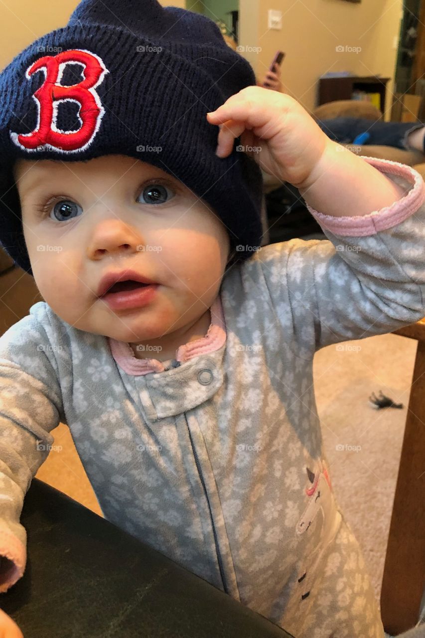 Little Red Sox fan. 