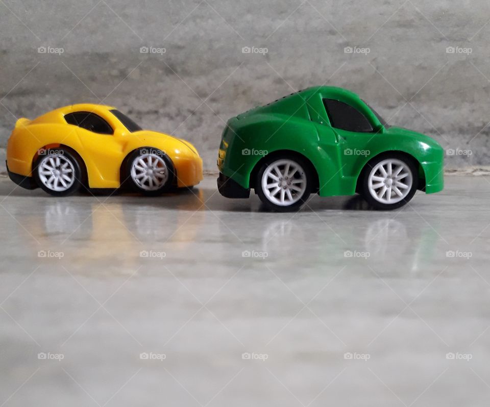 Day time shadow image of toy cars, Toy car shadow photographs, Toy car.