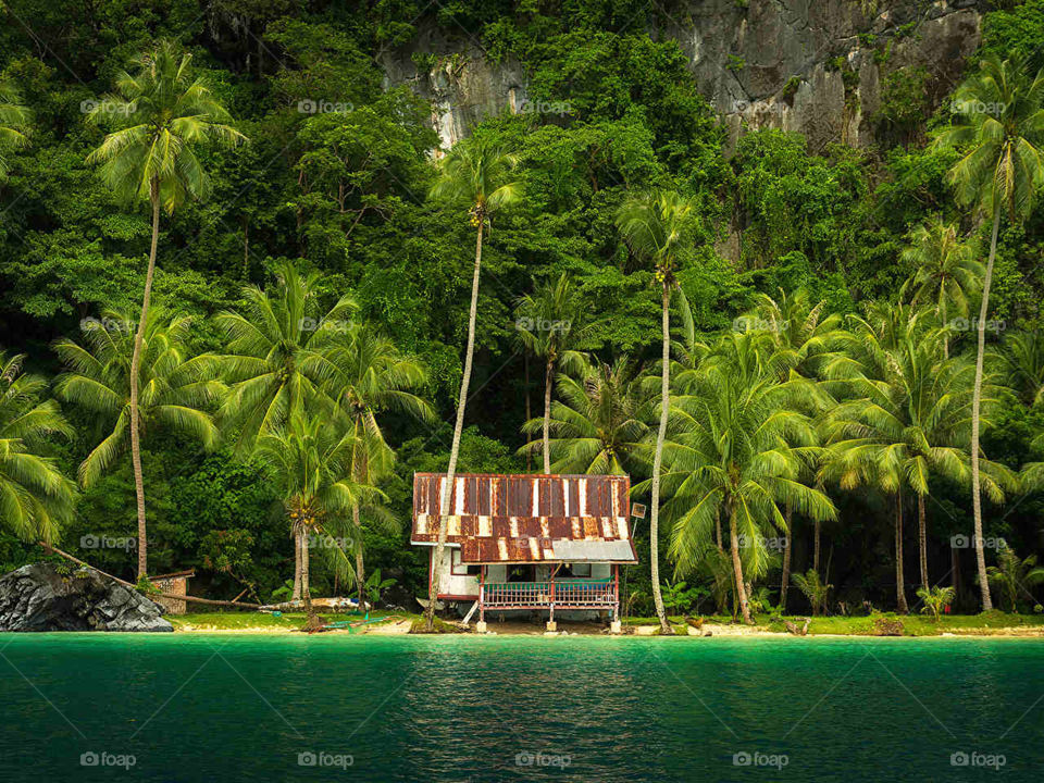 A Beautiful Rest Kubo Kubo Thats What we called in Philippines ;) a House made in Coconut Leaves <3 "El Nido" Is The Place In The Philippines !