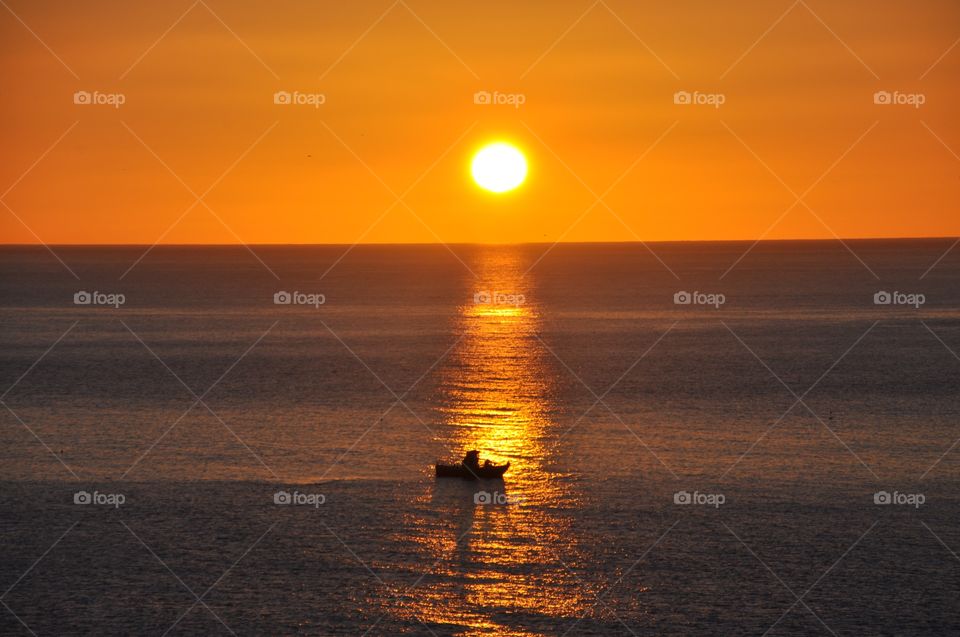 Magical sunrise in Spain