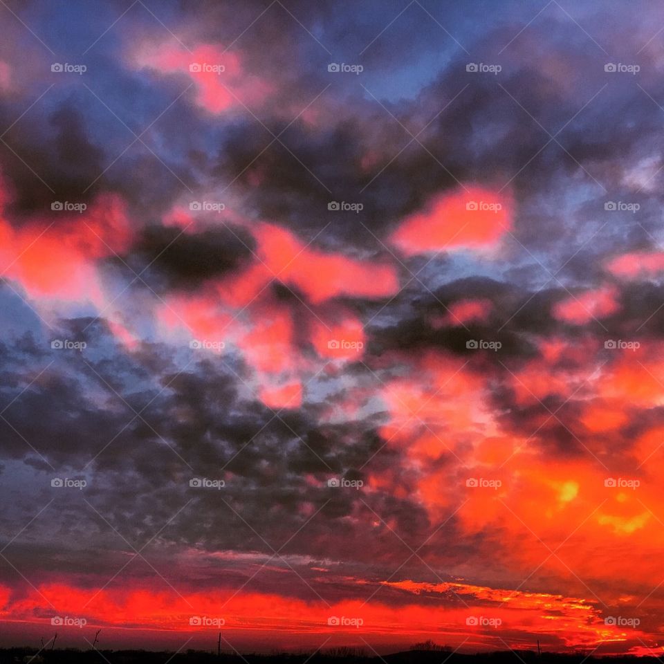 Flaming sky 