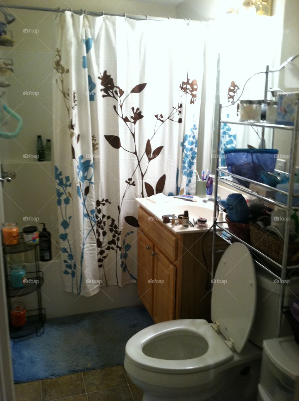Typical apartment bathroom 