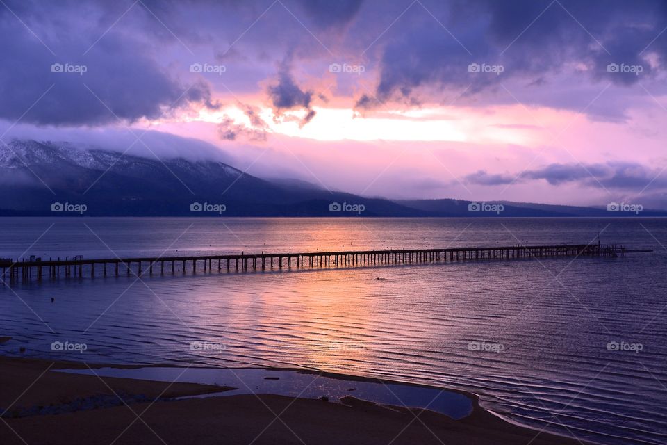 Sunset at south lake tahoe