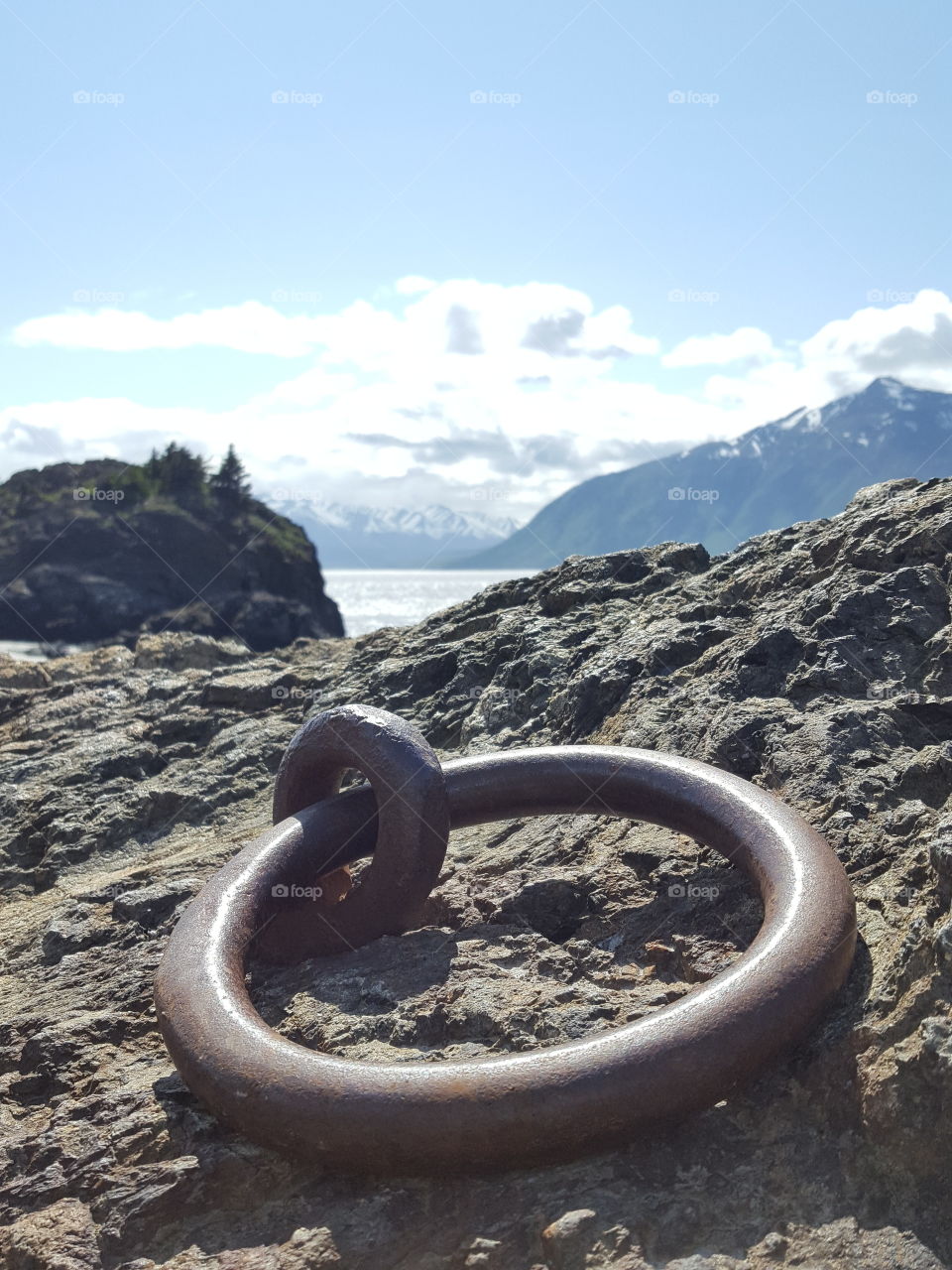 random discovery while climbing rocks during a pit stop on a solo road trip in Alaska