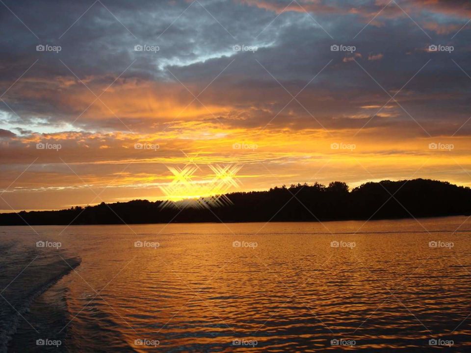 Brilliance of sunset, clouds change every night