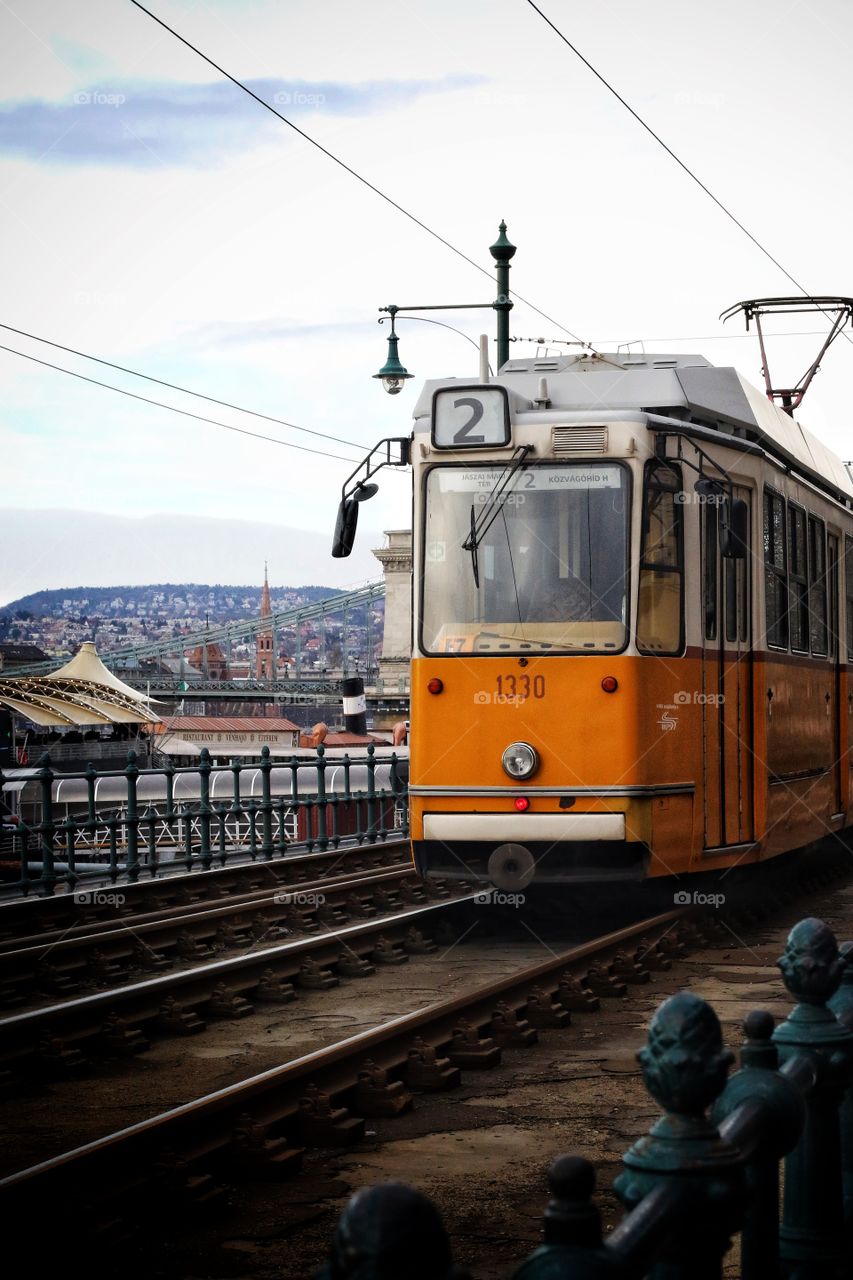 Tram in Budapest 