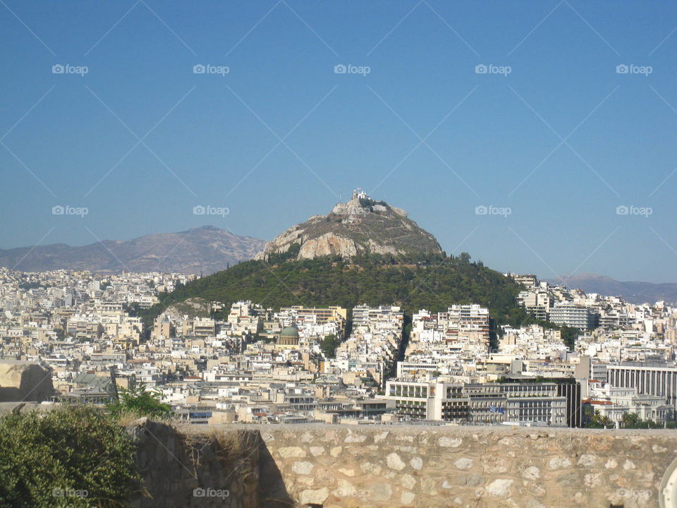 Scenic sight in Athènes in Greece