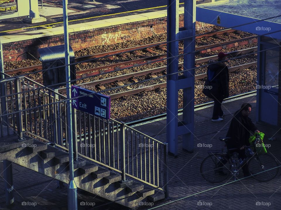 Train. Railway line 