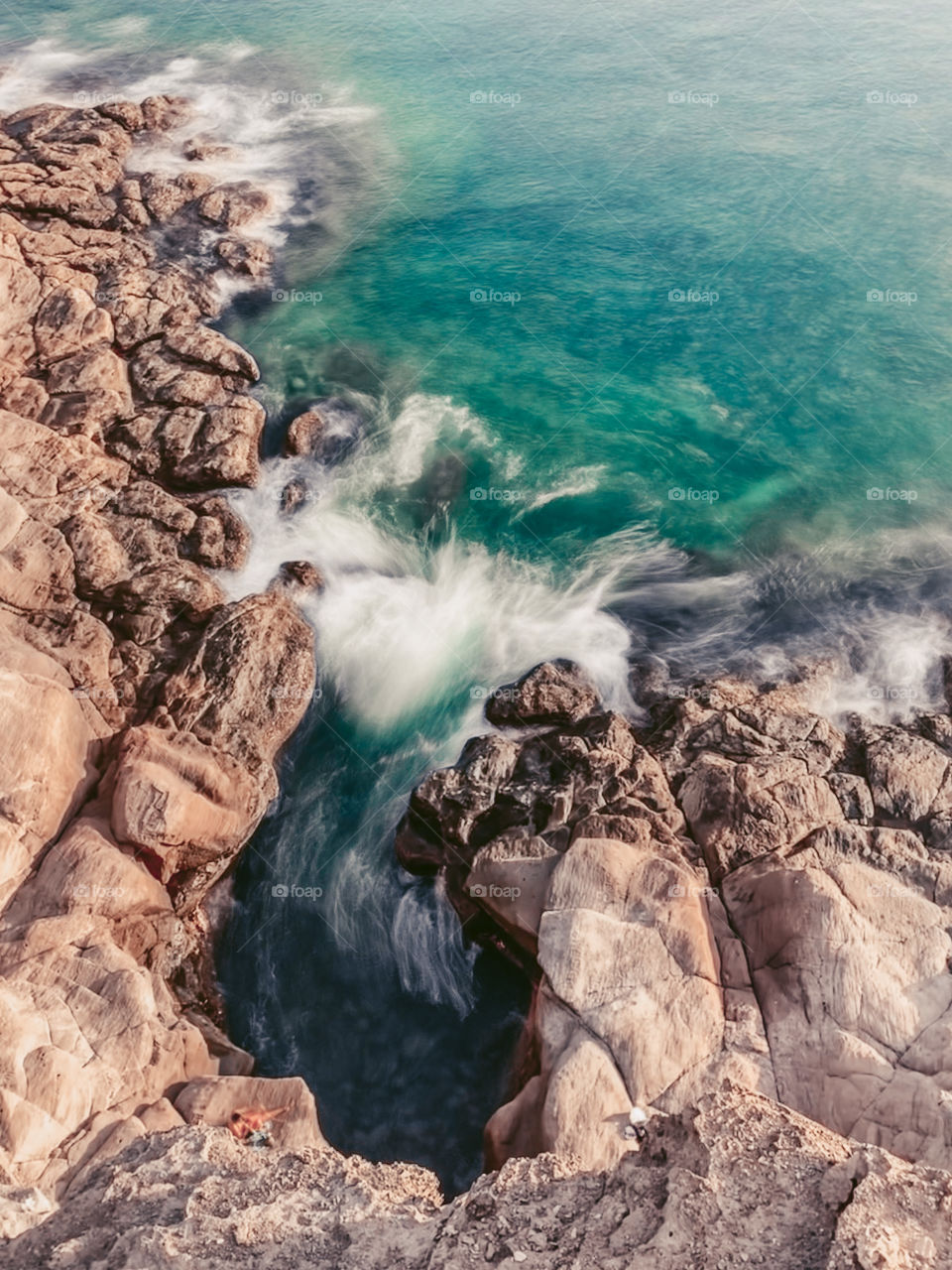 High angle view of a beach
