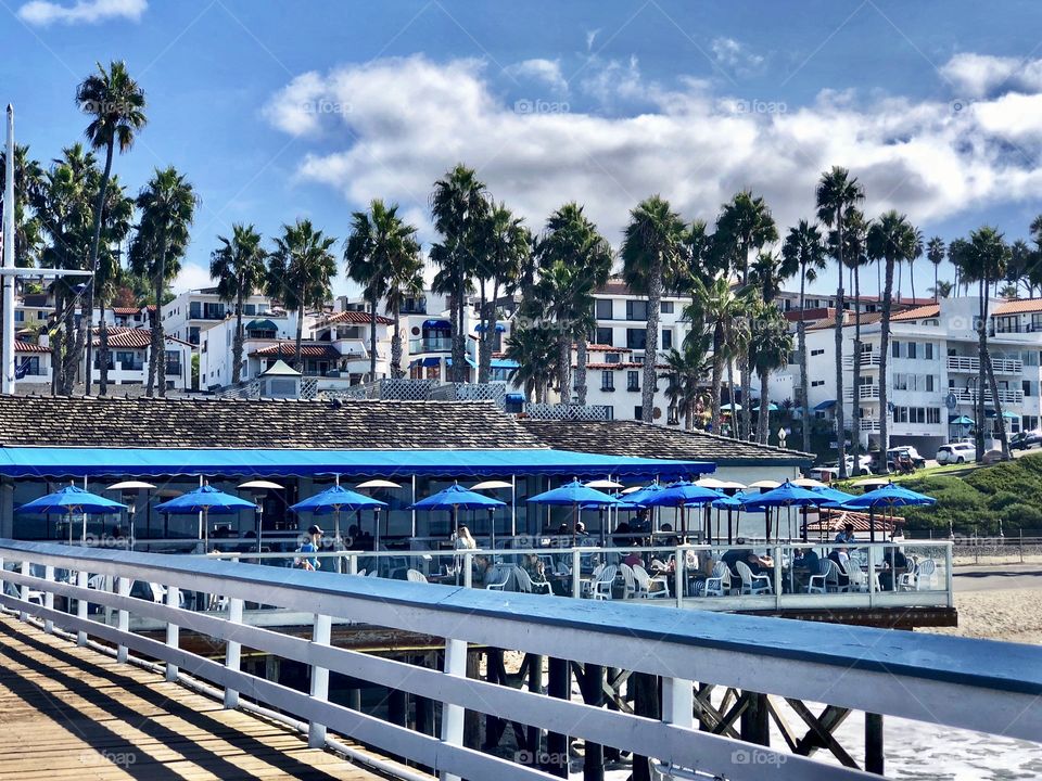 Foap Mission Cityscapes and Countryside’s! View of Downtown San Clemente From The Pier Along The Southern California Coast!