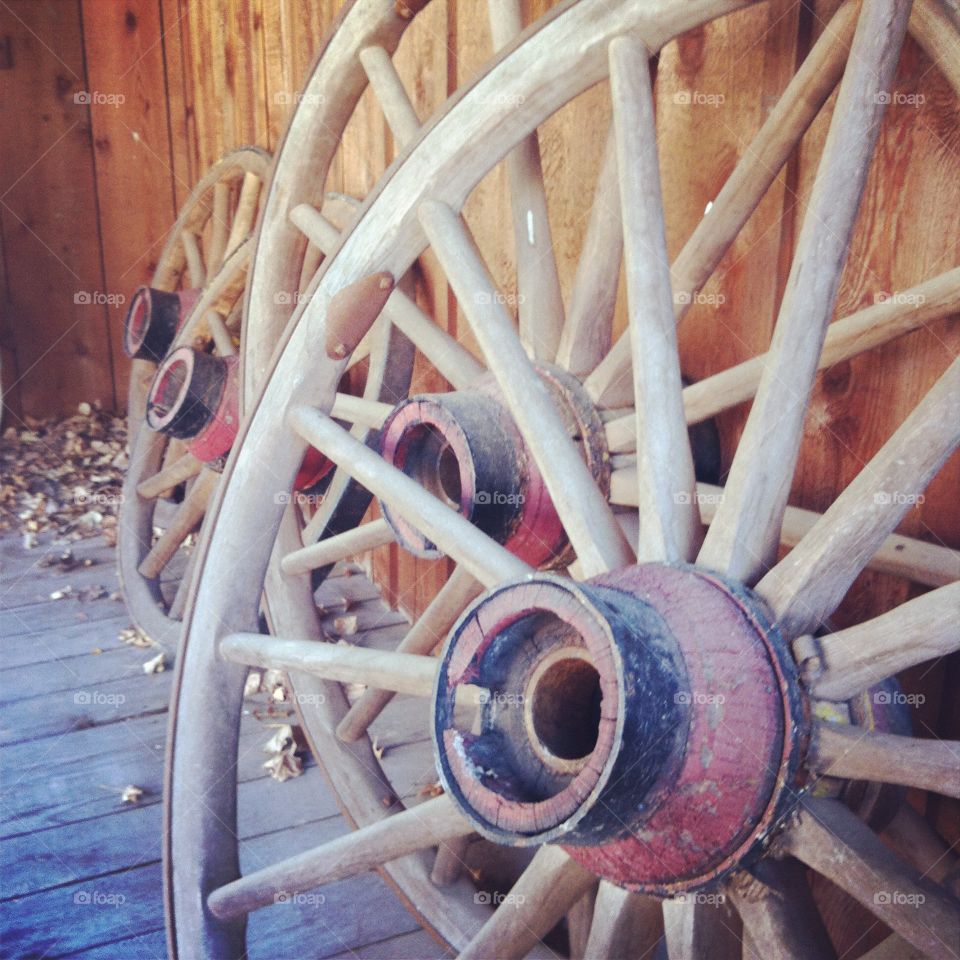 Rustic wheels
