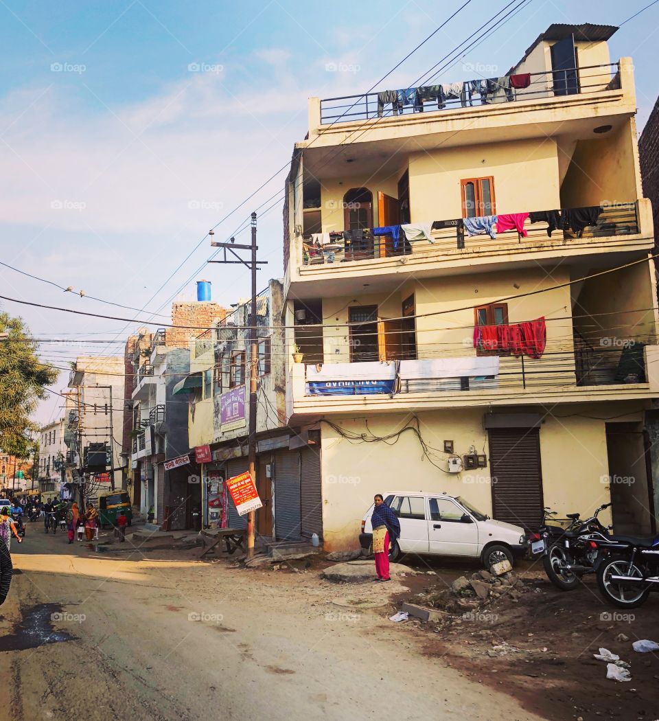 Apartment Building in Chandigarh India 