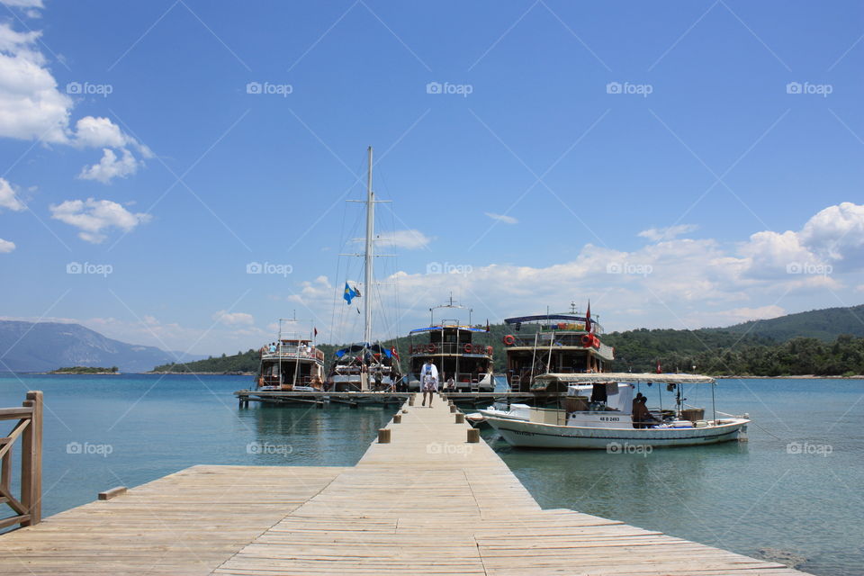 local boats in Turkey