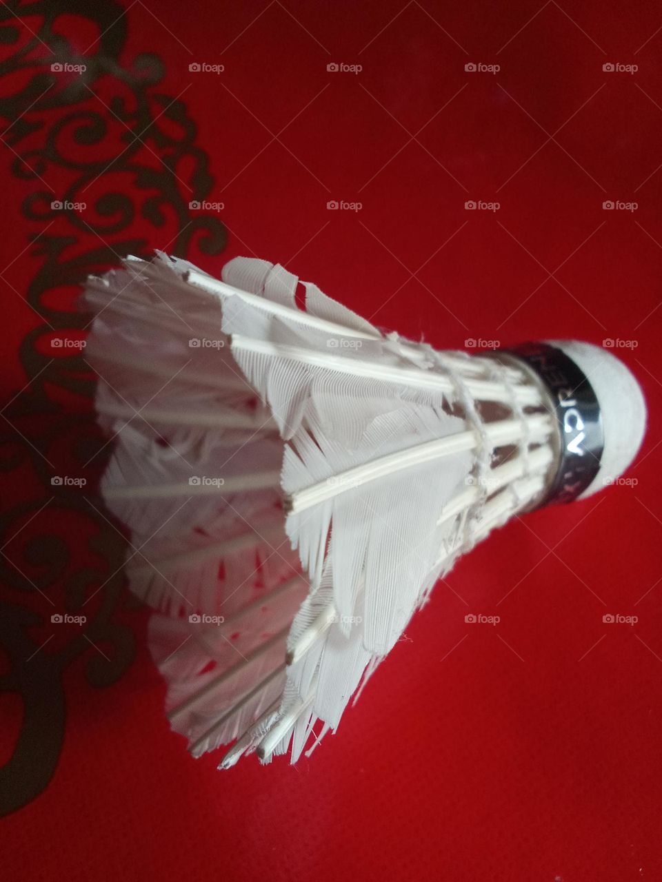 A BADMINTON FEATHER CORK