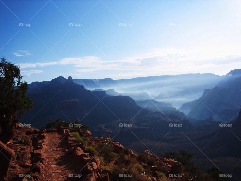 High angle view of grand canyon