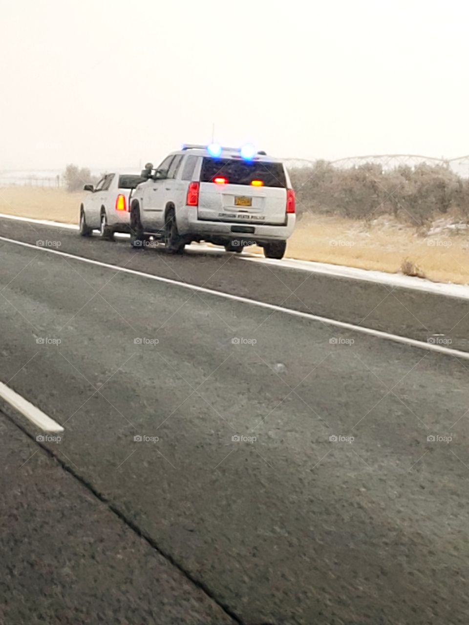 traffic stop pulled over by highway patrol