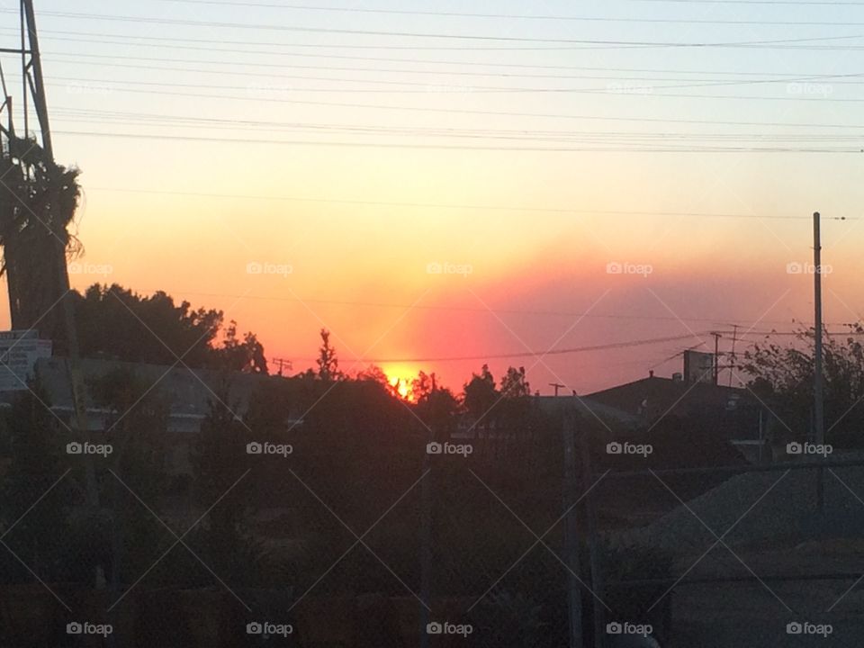 Smokey sunset 