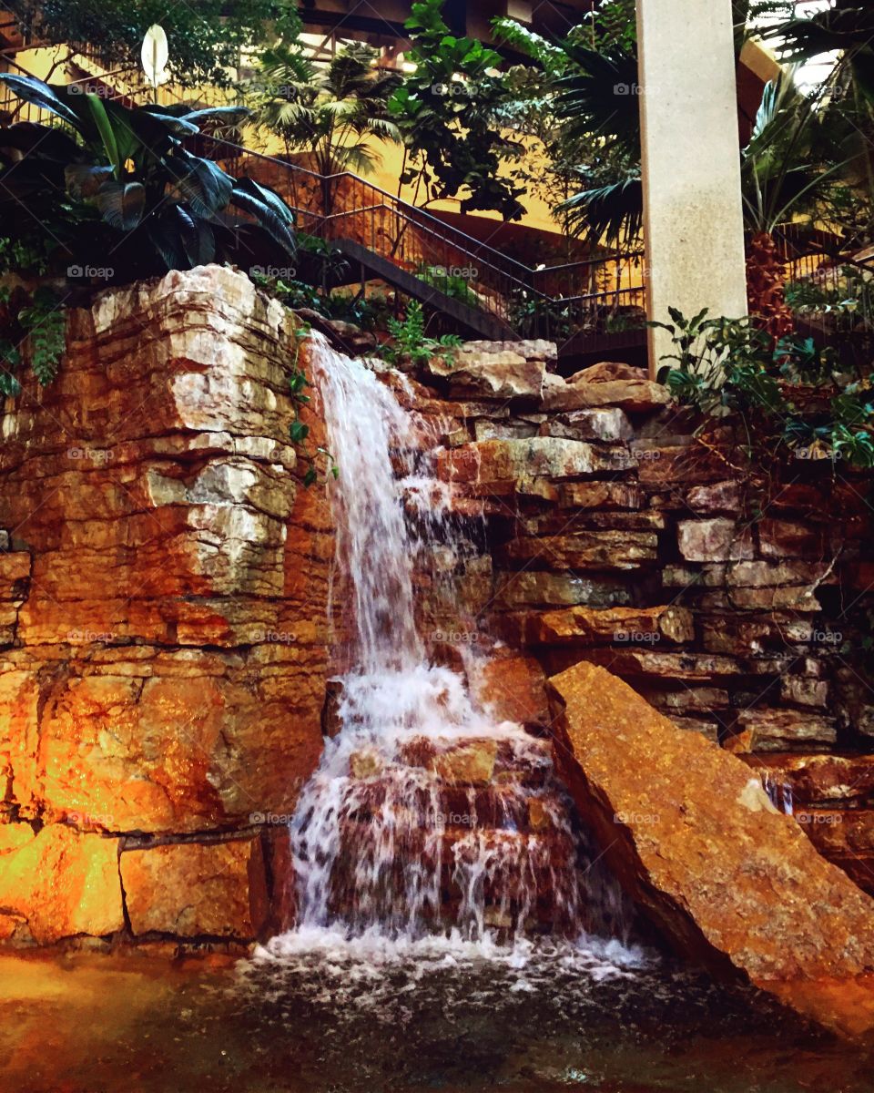 The waterfall in Crown Center