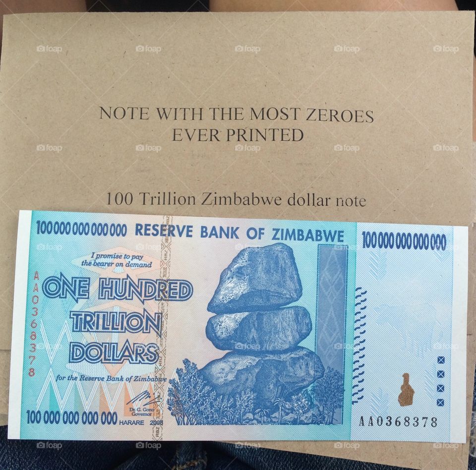 Inflation gone wrong.