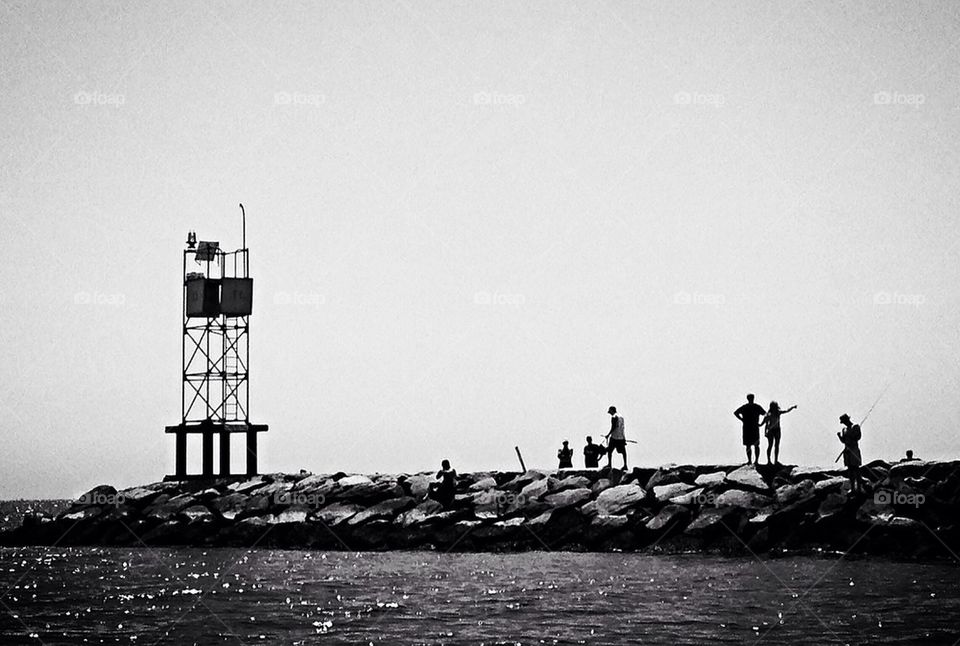 Fishing on the jetty...