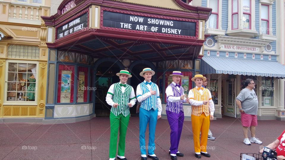 A quartet shining colors on the spirit of Disney!