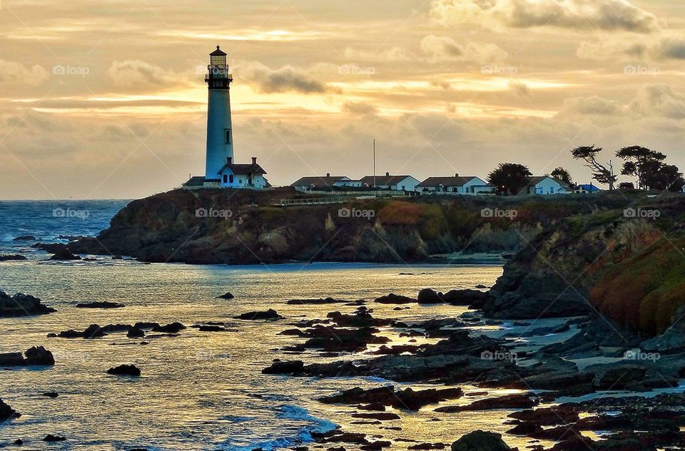 Lighthouse on California coast